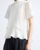 Sacai Sacai Satin & Cotton Mixed Media T-Shirt - 4