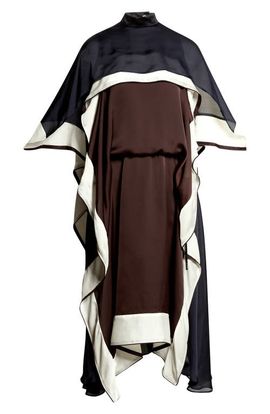 Sacai Sacai Satin X Chiffon Dress