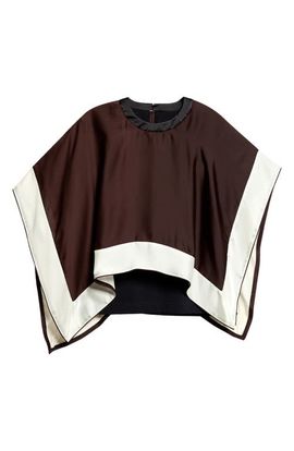 Sacai Sacai Satin x Cotton Jersey T-Shirt