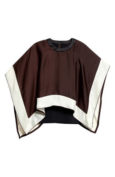 Sacai Sacai Satin x Cotton Jersey T-Shirt