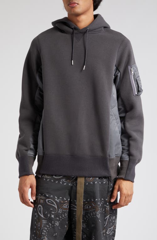 Sacai - Sponge Mixed Media Hoodie
