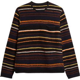 Sacai Sacai Stripe Mixed Knit Pullover