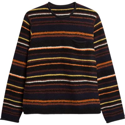 Sacai Sacai Stripe Mixed Knit Pullover