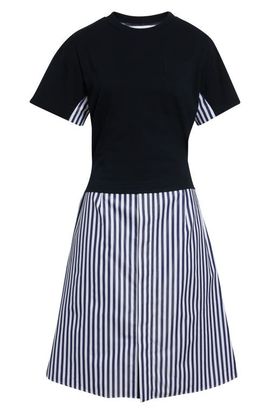 Sacai Sacai Stripe T-Shirt Overlay Shirtdress