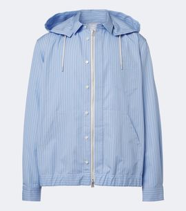 Sacai Sacai Striped cotton-blend jacket