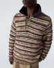 Sacai Sacai Striped cotton-blend polo sweater - 5