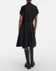 Sacai Sacai Striped jersey and poplin shirt dress - 3