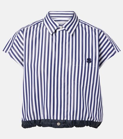 Sacai Sacai Striped poplin shirt
