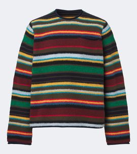 Sacai Sacai Striped wool-blend sweater