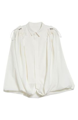 Sacai Sacai Suiting Button-Up Cape Shirt