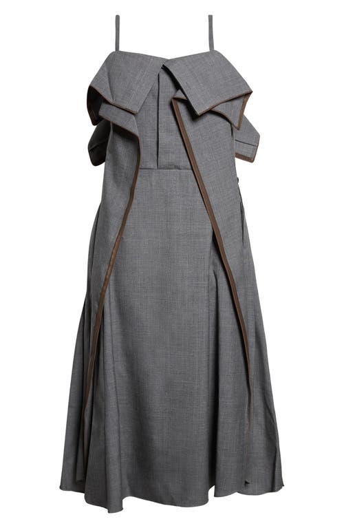 Sacai Sacai Suiting Midi Dress