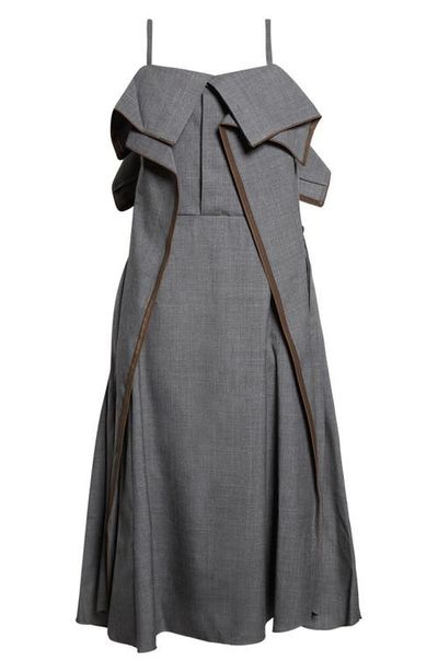 Sacai Sacai Suiting Midi Dress
