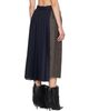 sacai sacai Taupe & Navy Herringbone x Suiting Midi Skirt - 3
