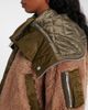 Sacai Sacai Twill-trimmed faux fur jacket - 5