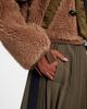 Sacai Sacai Twill-trimmed faux fur jacket - 6