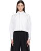 sacai sacai White Poplin Hoodie - 1