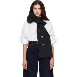 sacai sacai White Poplin x Suiting Shirt