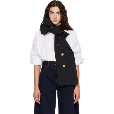 sacai sacai White Poplin x Suiting Shirt