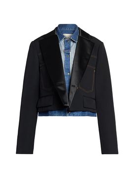 sacai sacai Women's Levi's x Sacai Matelassé Twill Combo Jacket