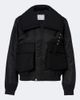 Sacai Sacai Wool-trimmed blouson jacket - 1