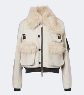 Sacai Sacai Wool blouson jacket