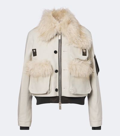 Sacai Sacai Wool blouson jacket