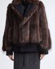 Sacai Sacai Wool Melton & Faux Fur Jacket - 1