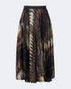 Sacai Sacai x A.P.C. plissé printed maxi skirt - 1