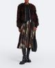 Sacai Sacai x A.P.C. plissé printed maxi skirt - 2