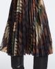 Sacai Sacai x A.P.C. plissé printed maxi skirt - 4