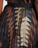 Sacai Sacai x A.P.C. plissé printed maxi skirt - 5