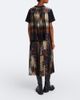 Sacai Sacai x A.P.C. plissé printed maxi skirt - 6