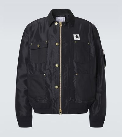 Sacai Sacai x Carhartt corduroy-trimmed blouson jacket