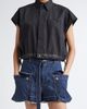 Sacai Sacai x Thomas Mason Mixed Media Top - 1