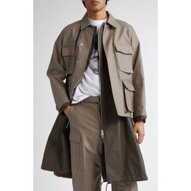 Sacai Sacai x WTAPS® Layered Mixed Media Coat