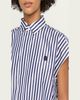SACAI Striped Cotton Poplin Crop Button-Down Shirt - 5
