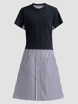 sacai x carhartt apron flared pleated overall dress Rodeo Bergdorf Goodman