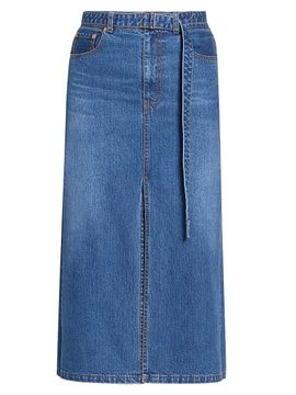 Sacai Women's Denim Hybrid Midi-Skirt