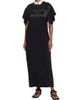 sacai Women's Mixed-Media Collared Maxi Dress - 3