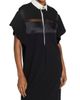 sacai Women's Mixed-Media Collared Maxi Dress - 6