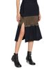 Sacai Women's Mixed-Media Wool-Mesh Midi-Skirt - 3