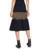 Sacai Women's Mixed-Media Wool-Mesh Midi-Skirt - 4