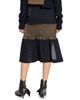 Sacai Women's Mixed-Media Wool-Mesh Midi-Skirt - 5