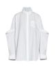 sacai Women's Oversized Balloon-Sleeve Poplin Shirt - 1