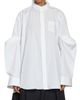 sacai Women's Oversized Balloon-Sleeve Poplin Shirt - 3