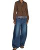 Sacai Women's Spliced Mixed-Media Poplin & Knit Cardigan - 2