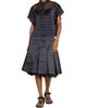 Sacai Women's Striped Pleated A-Line Knee-Length Skirt - 2