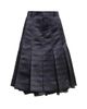 Sacai Women's Striped Pleated A-Line Knee-Length Skirt - 7