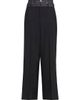 Sacai Women's Suiting-Denim Wide-Leg Pants - 1