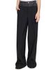 Sacai Women's Suiting-Denim Wide-Leg Pants - 3